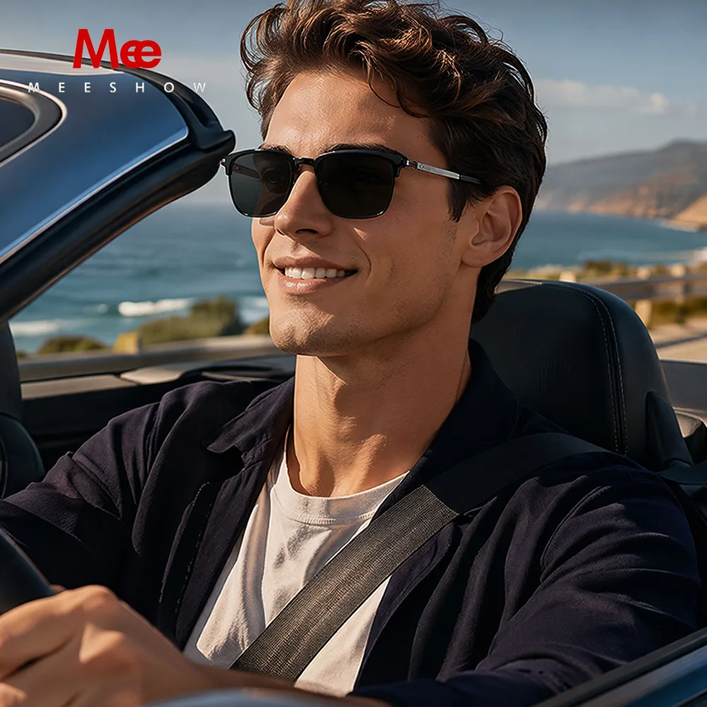 MEESHOW 158mm Big size for Man Titanium prescription glasses magnetic clip-on frames  Women Outdoor Clip Fit Myopia Eyeglasses