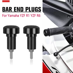 Bar End Cap For Yamaha YZF-R1 YZF-R6 YZFR1 YZFR6 YZF R1 R6 Motorcycle Handle Bar Grips Cap End Plugs Handlebar End Weight Slider