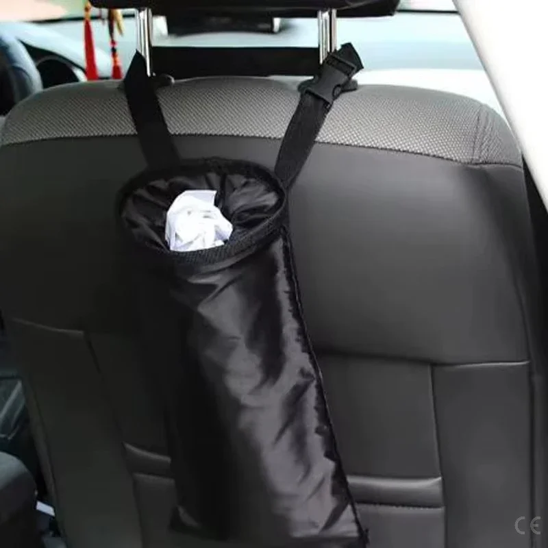 Car Seat Back Trash Holder Hang Litter Bag Garbage Storage Rubbish Container Oxford Cloth Car Waste Bins Cleaning Tools image 6