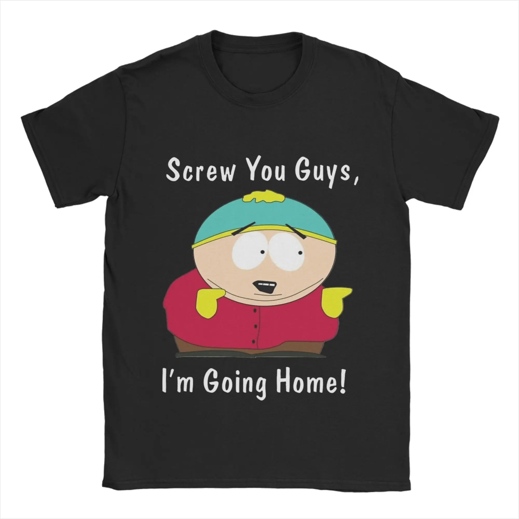 Souths Parks Cotton T Shirt For Men's Summer Eric Cartman Streetwear T Shirts Breathable Harajuku Tees Oversized Casual Clothing