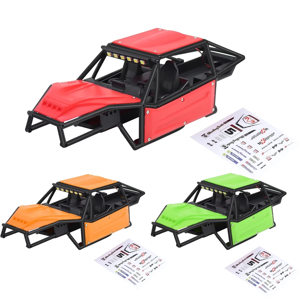 Plastic Buggy Body Shell Chassis Kit for RC Crawler TRX4M 1/18 RC Car Upgrade Part