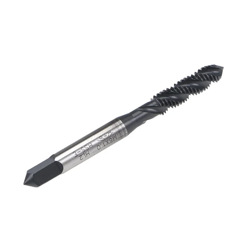 Uxcell HSS Spiral Flute Screw Threading Taps Drill Set Tools Metric M2 M2.5 M3 M4 M6 M8 M10 Coated Machine Thread Tap Nitriding