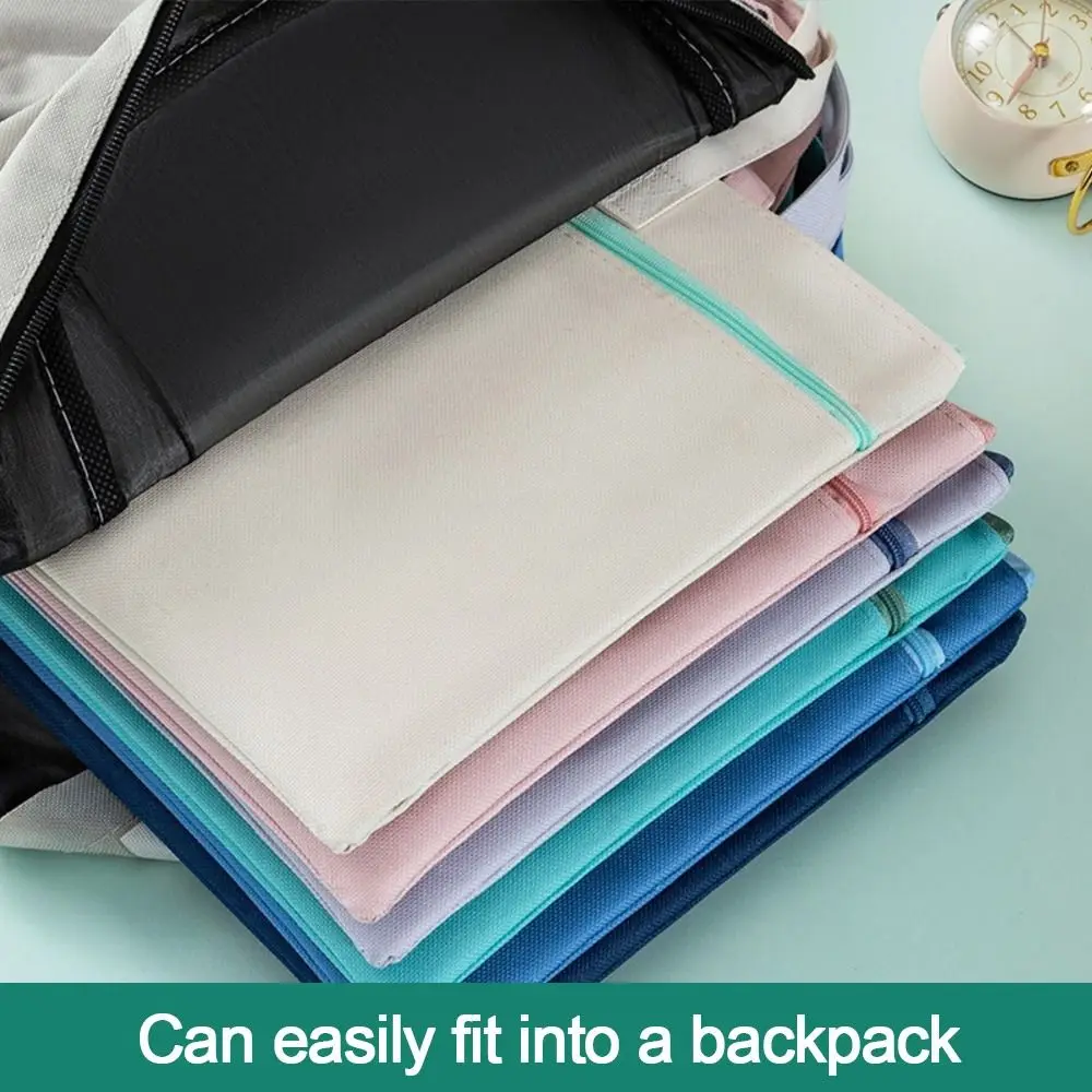 Data Contract Bill Storage Oxford Cloth File Bag Large Capacity A4 File Folder Zipper Document Bag School Office