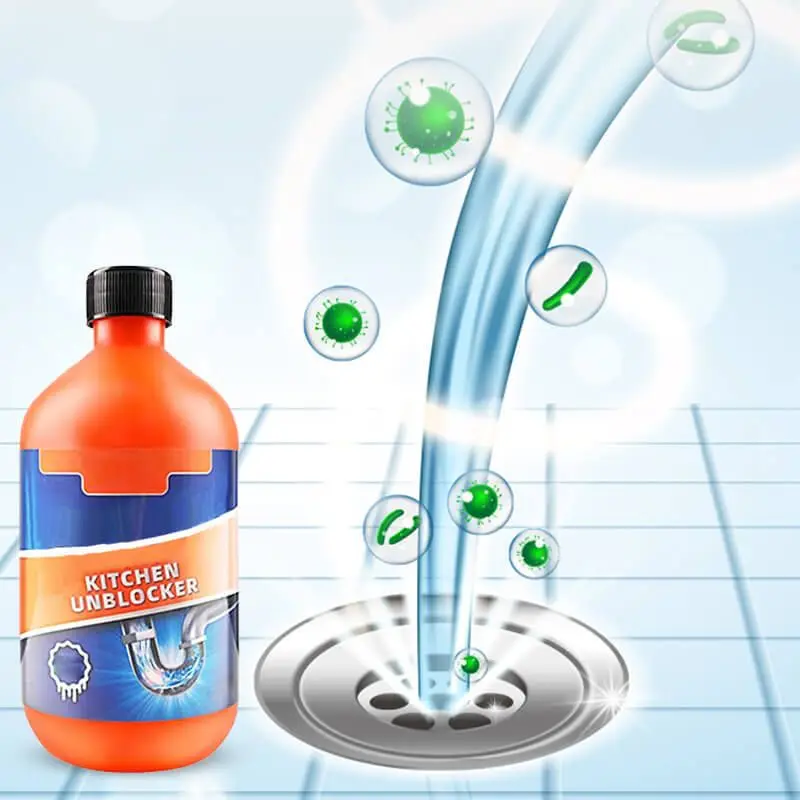 350ml Powerful Kitchen Pipe Dredging Agent Dredge Deodorant Toilet Sink Drain Cleaner Sewer Fast Cleaning Tools Bathroom Access