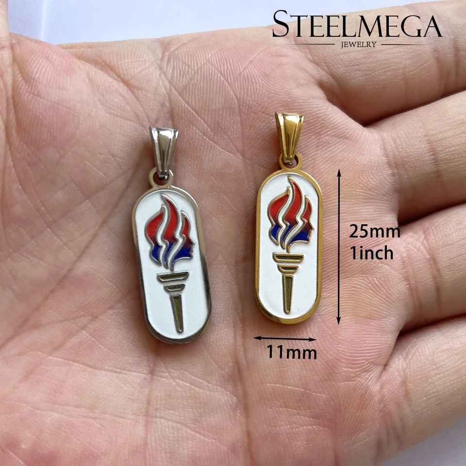 ACEROLL Stainless Steel Pendant of Young Women Torch Award Medal for Mormons for PERSONAL PROGRESS