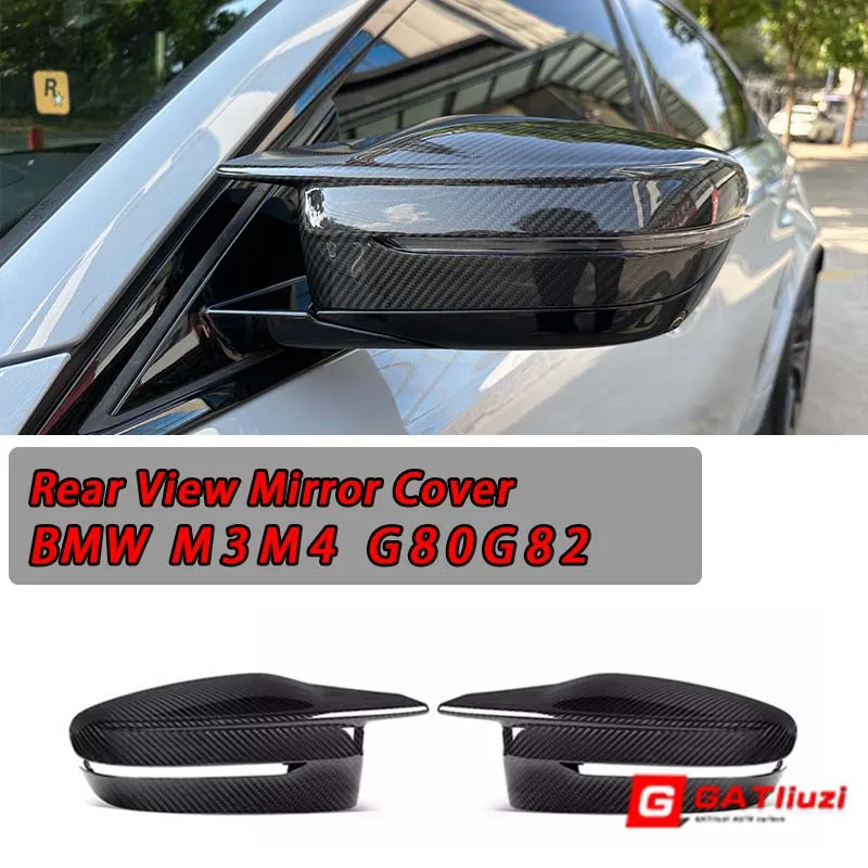 

Best Selling Dry Carbon Fiber Rear View Mirror Cover for BMW G80 M3 G82 G83 M4 2021+ Replacement LHD/RHD Drive Side Mirror