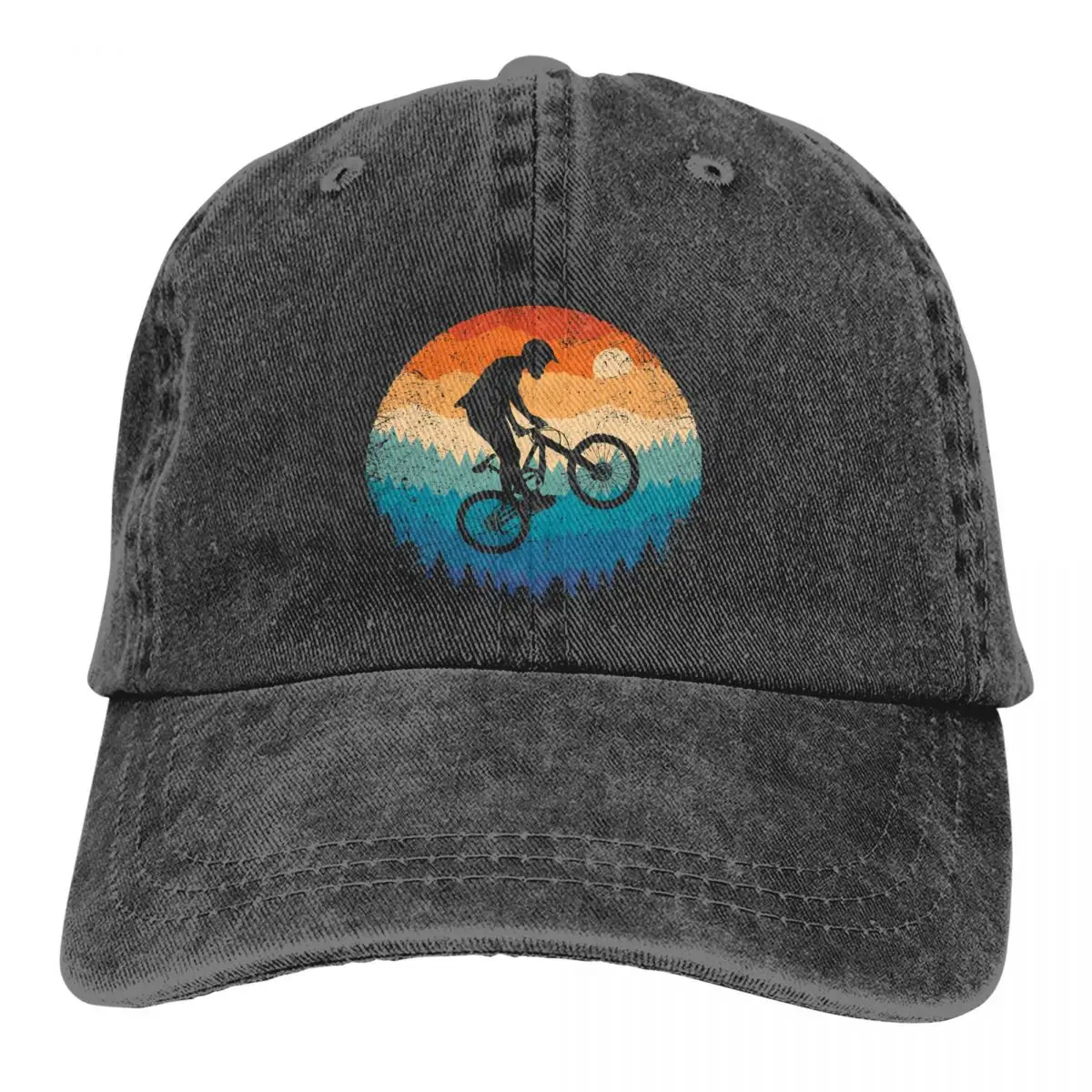 

Mountain Biking Retro Essential Baseball Cap Men Cowboy Hats Women Visor Protection Snapback Cross-Country Cross Country Caps