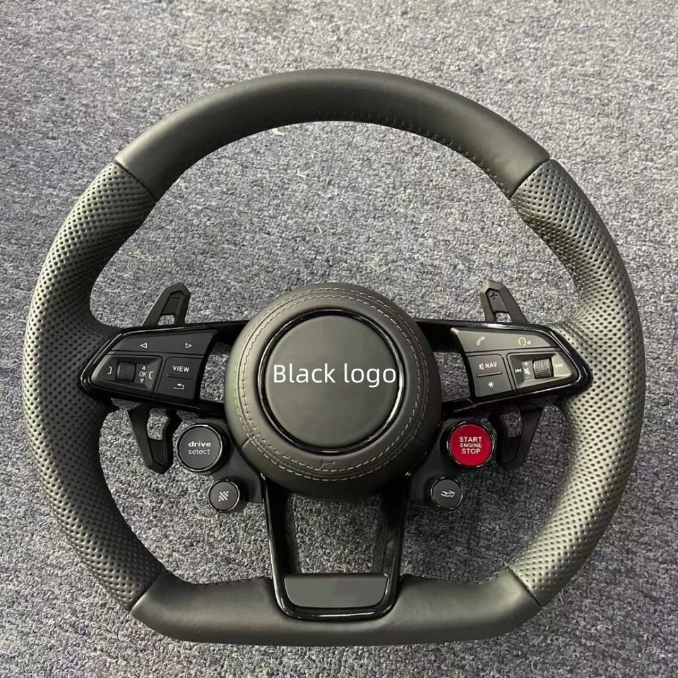 For-Audi A6L A6 C8 Custom Leather Multi-Function Steering Wheel Assembly One-Key Start Button Paddles Universal for-Audi A6L