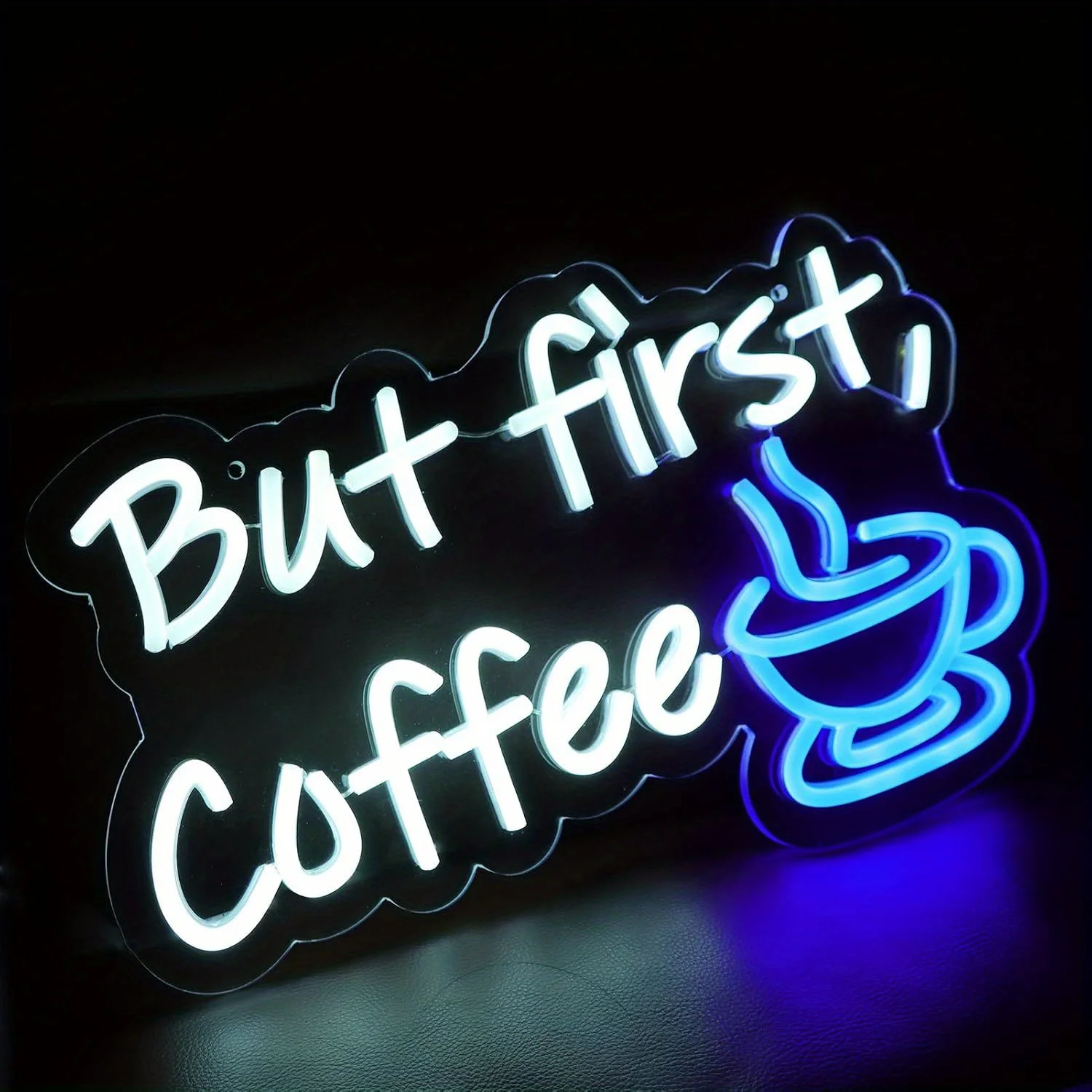 Mas o primeiro café neon luzes LED para Coffee Shop, Coffee Bar decoração, Wall Art, sala de jantar