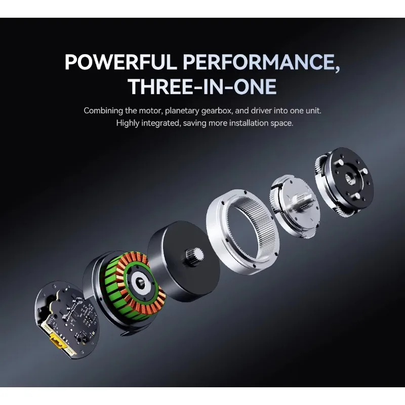 45-10 Humanoid Robot Wrist Motor Ultra Lightweight 260g High Torque 7Nm Integrated BLDC Servo Actuator