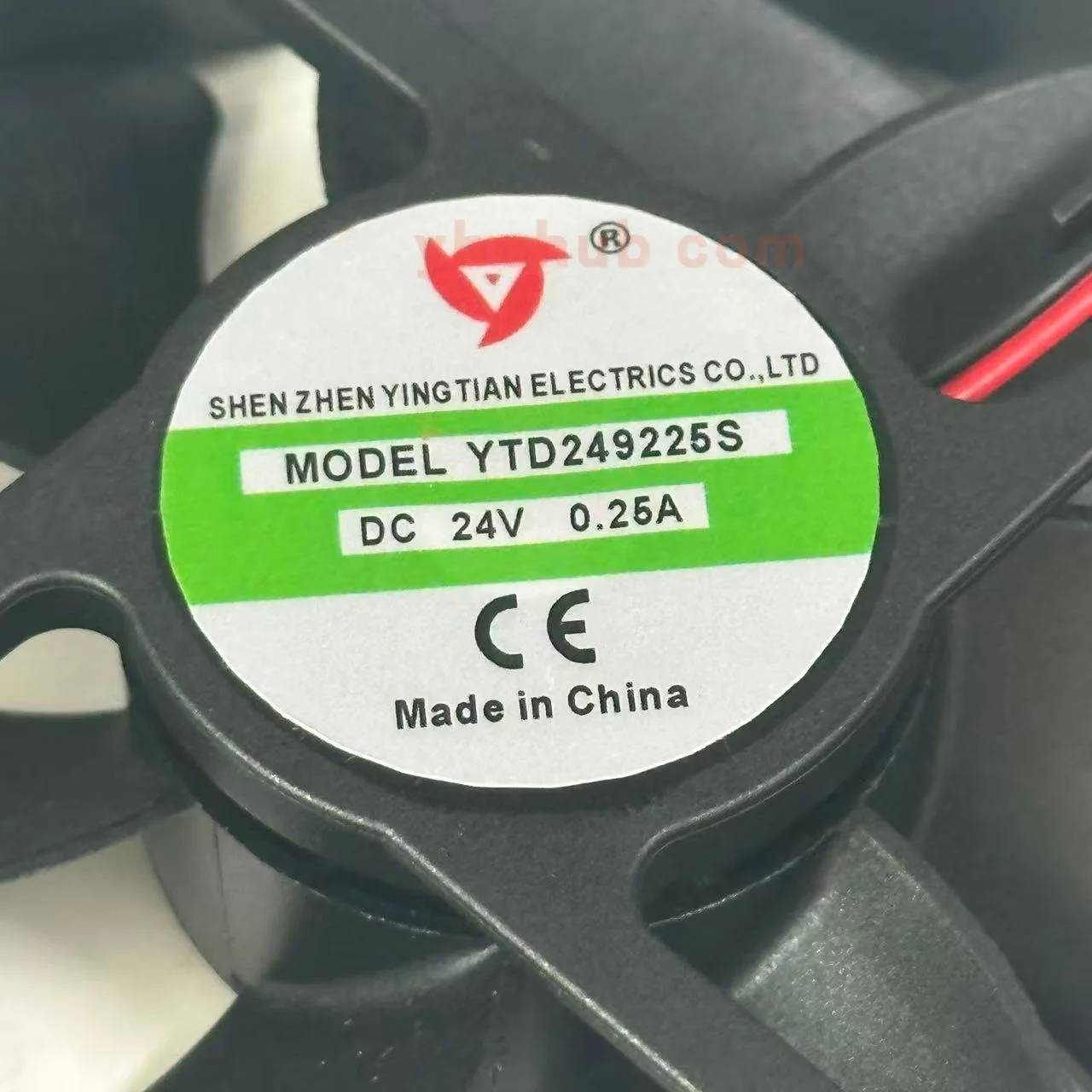 YINGTIAN YTD249225S DC 24V 0.25A 92x92x25mm 2-Wire Server Cooling Fan