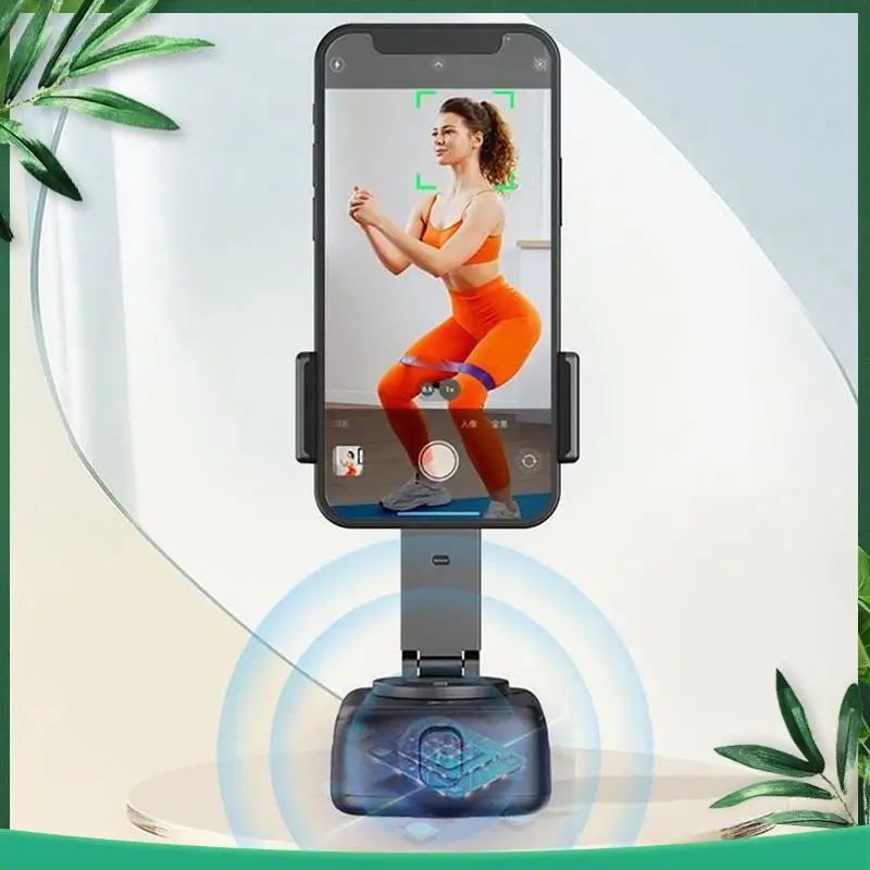 

(NEW) 1 Piece Intelligent AI Face Recognition, Black ABS PTZ Live Broadcast, Self-Portrait, Panoramic Anti-Shake