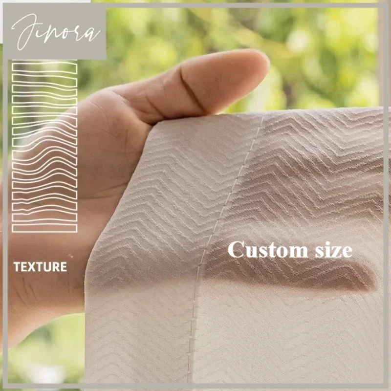

Herringbone Fish Bone Jacquard Yarn White Sheer Curtains 2025 New Style Transparent Curtains For Living Room Bedroom White Tulle