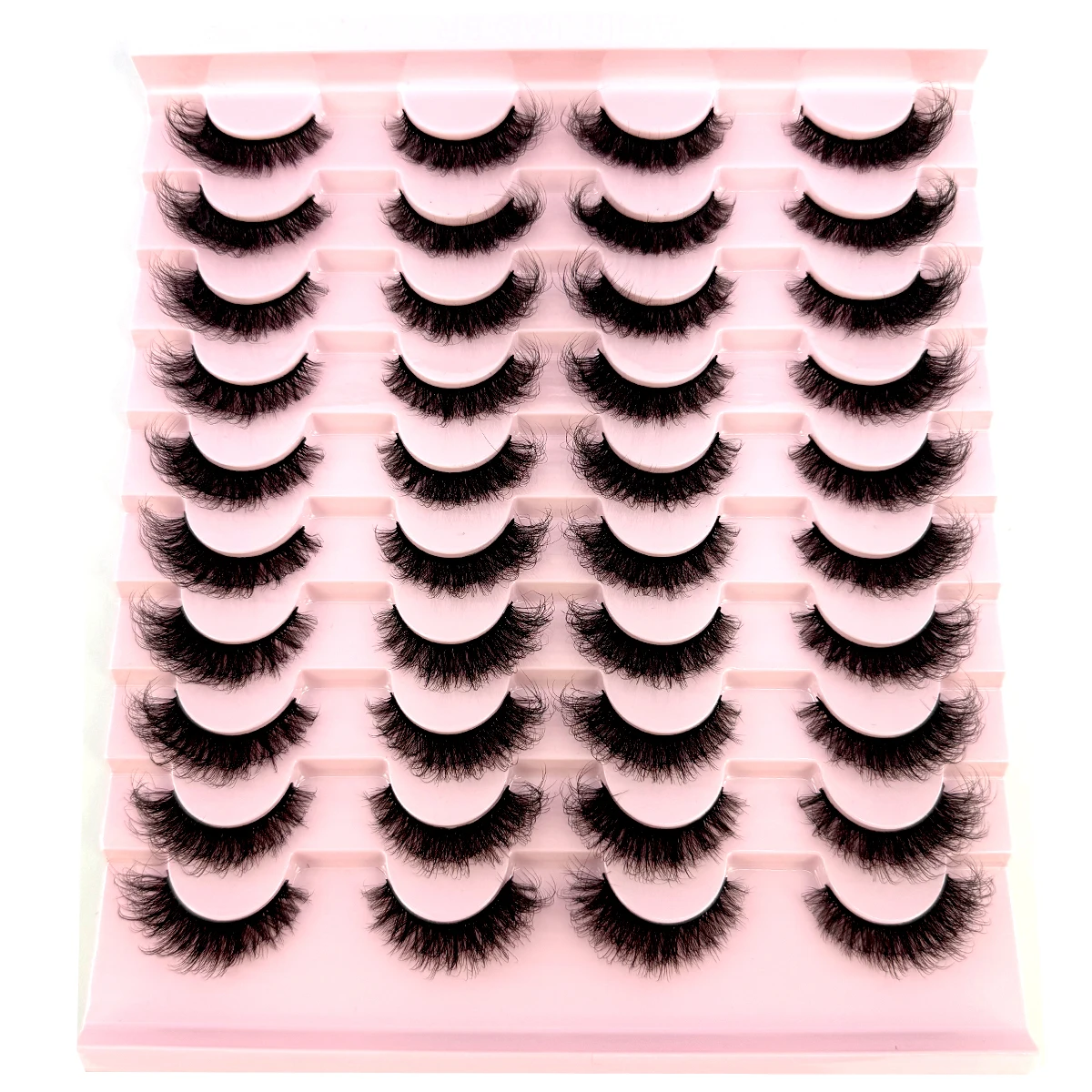 Dropshipping 20 pairs Wholesale Natural Wispy 3d Mink False Lashes Makeup Mink Fake Eyelashes With Soft Band Make-up For Women