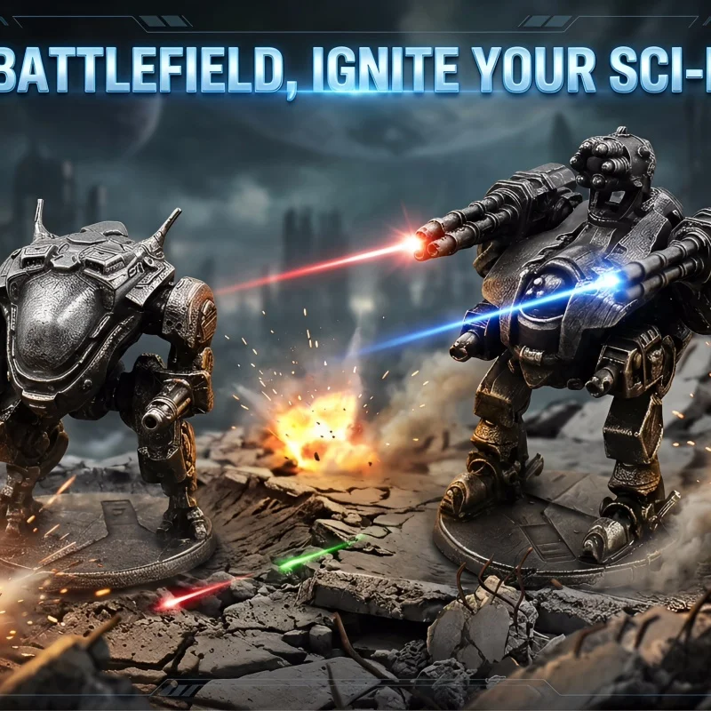 

2026 Future Wars War Table Game Men Collection Toys Brass Metal Mechanical Armor Mechanic Warriors Miniature Figurines