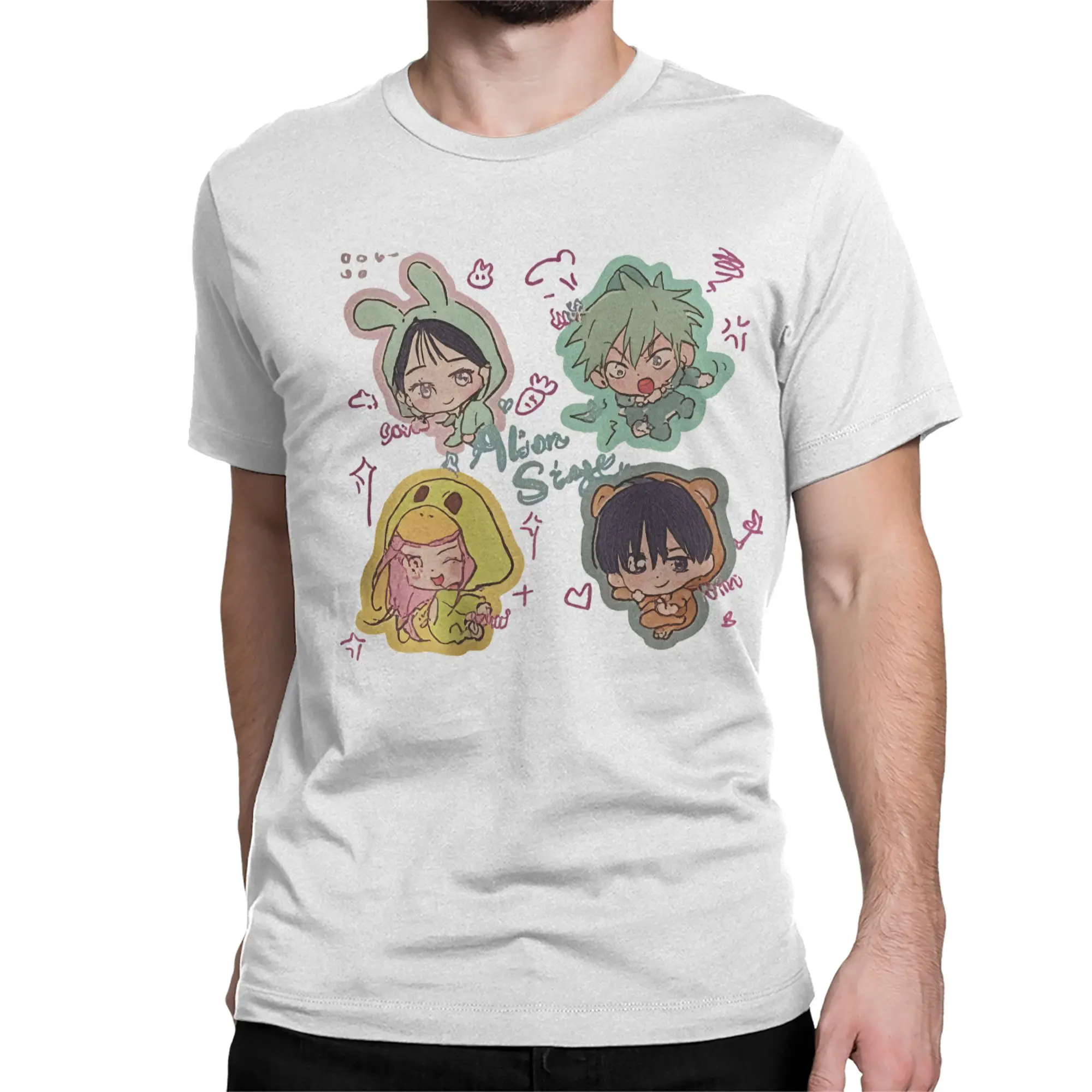 الغريبة المرحلة إيفان حتى ميزي هيون وو سوا للرجال النساء تي شيرت أنيمي مضحك تيز Crewneck تي شيرت القطن الخالص حجم كبير الملابس #2