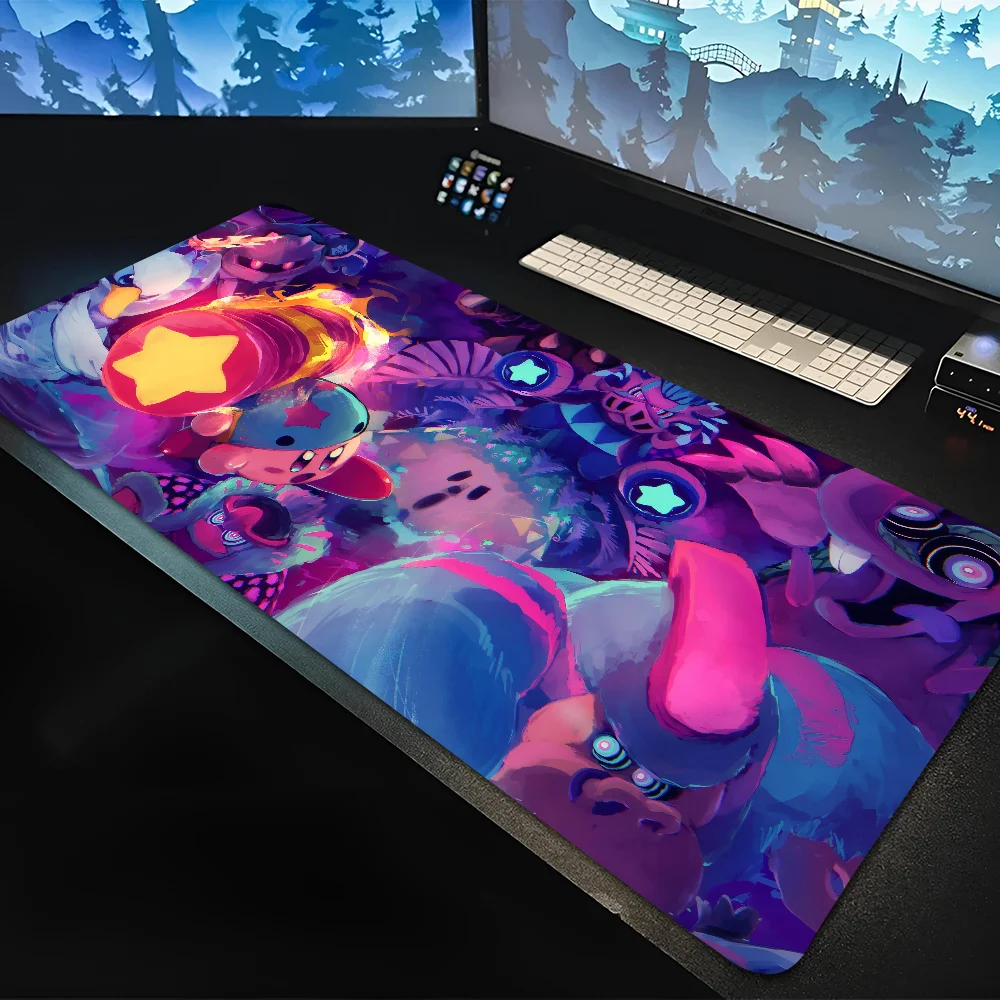 Anime-k-Kirby Mousepad Large Computer Gaming Accessories MousePads Desk Mats Anti-slip Laptop Soft Mouse Pad