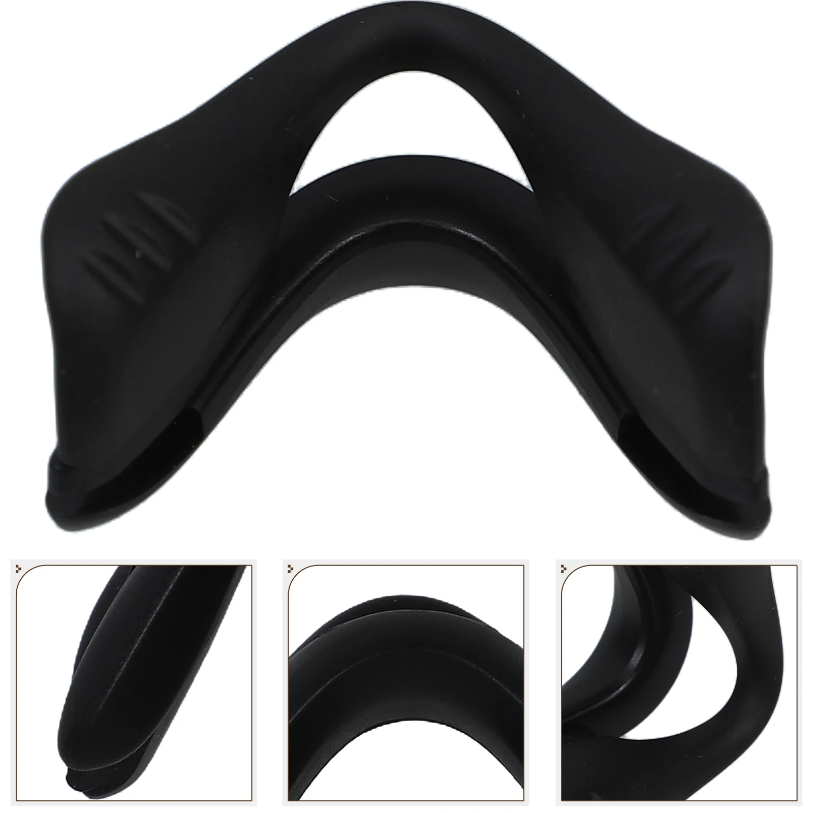 

Universal Anti-Slip Eyeglass Nose Pads Replacement Black Silicone Cushions For Sunglasses U-Shaped Comfortable Durable Glasses
