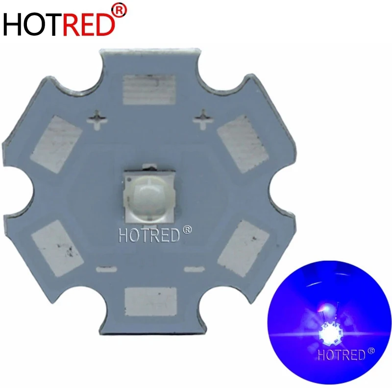 10 sztuk oryginalnych 7W XP-G3 serii XPG3 LED koralik Chips dioda królewski niebieski H27 440-445nm emiter z 20mm 16mm 14mm 12mm 8mm 8mm PCB