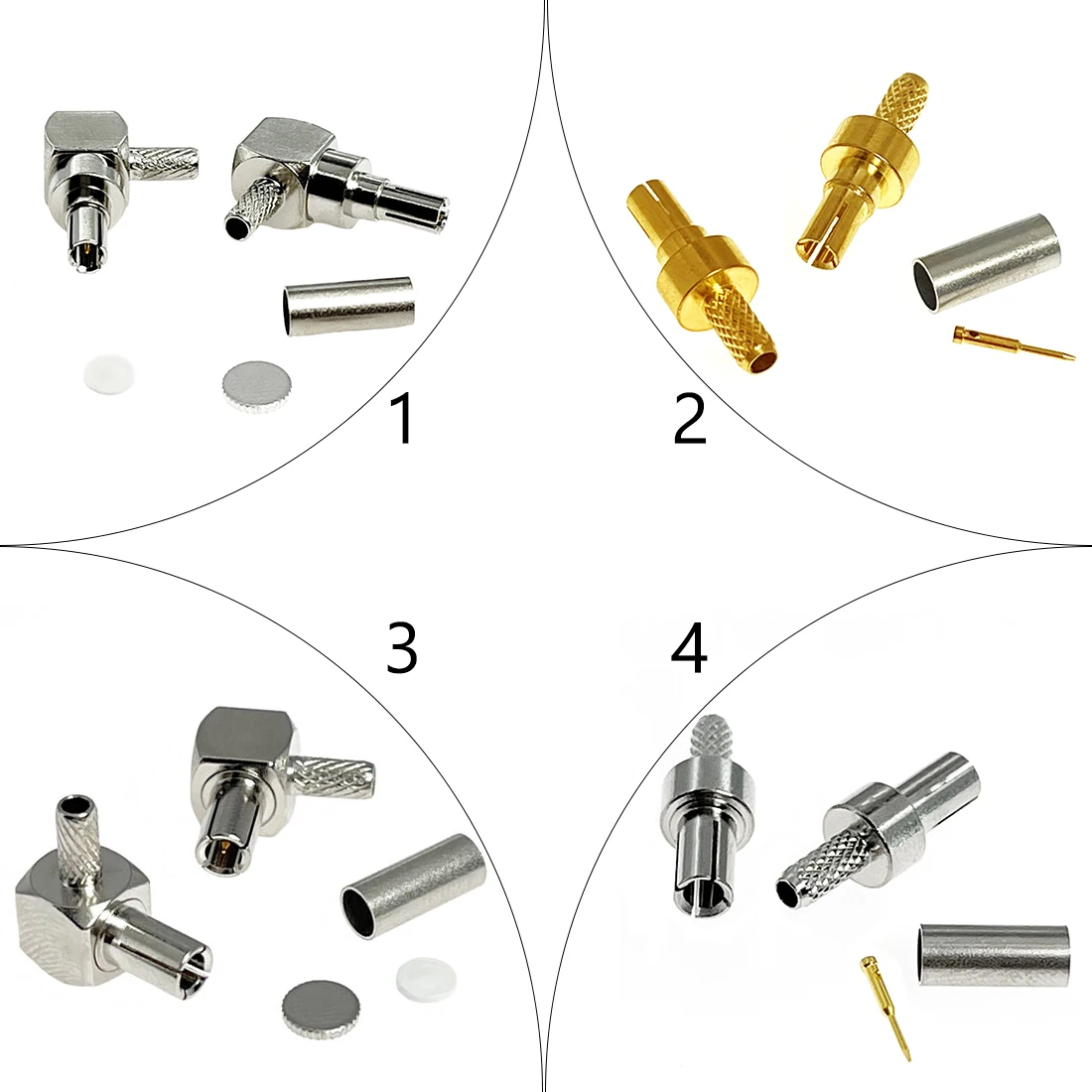 1 or 10pcs CRC9 TS9 Male Plug Straight Right Angle Crimp for RG174 RG316 LMR100 Cable RF Connector 3G USB MODEM