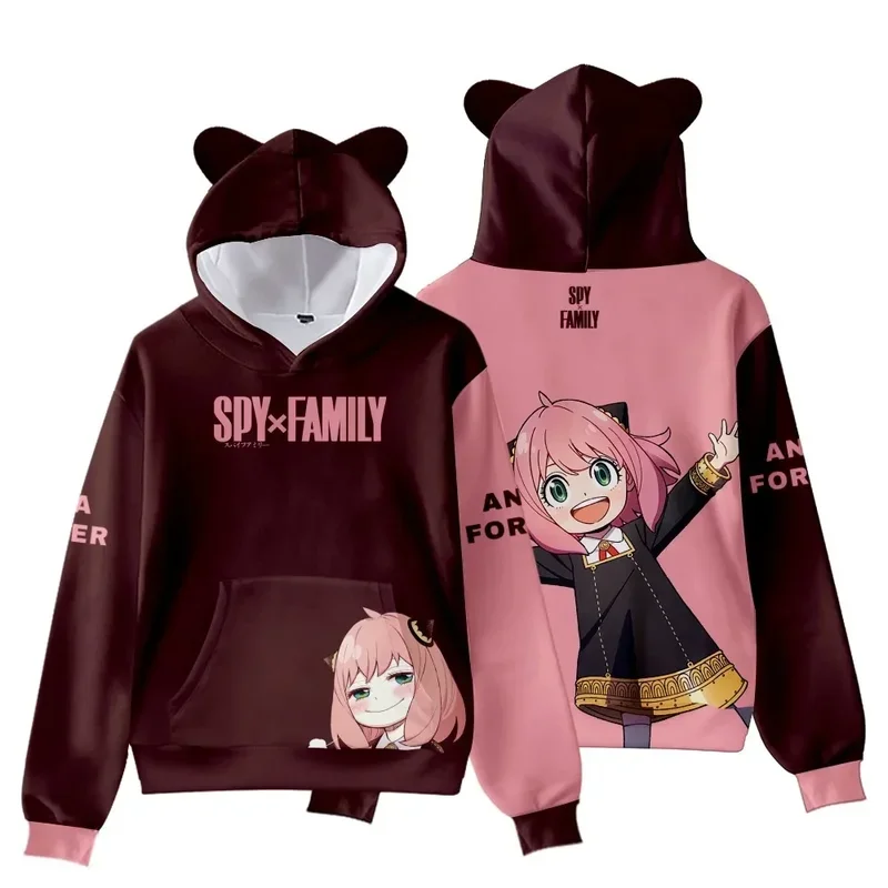 Japanische Anime Spion x Familie Sweatshirt Männer/Frauen Anya Hoodie Unisex Harajuku Cartoon Hip Hop Vintage Kleidung Kapuze Drops hipping