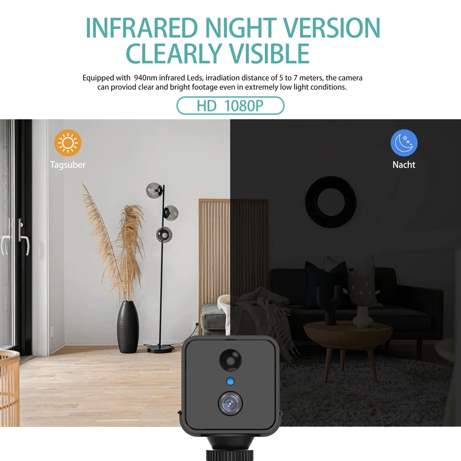 Mini Camera Wifi  Indoor Security Protection Monitor Baby 4g SIM Outdoor Surveillance Motion Detection 5MP CCTV Night Vision Cam