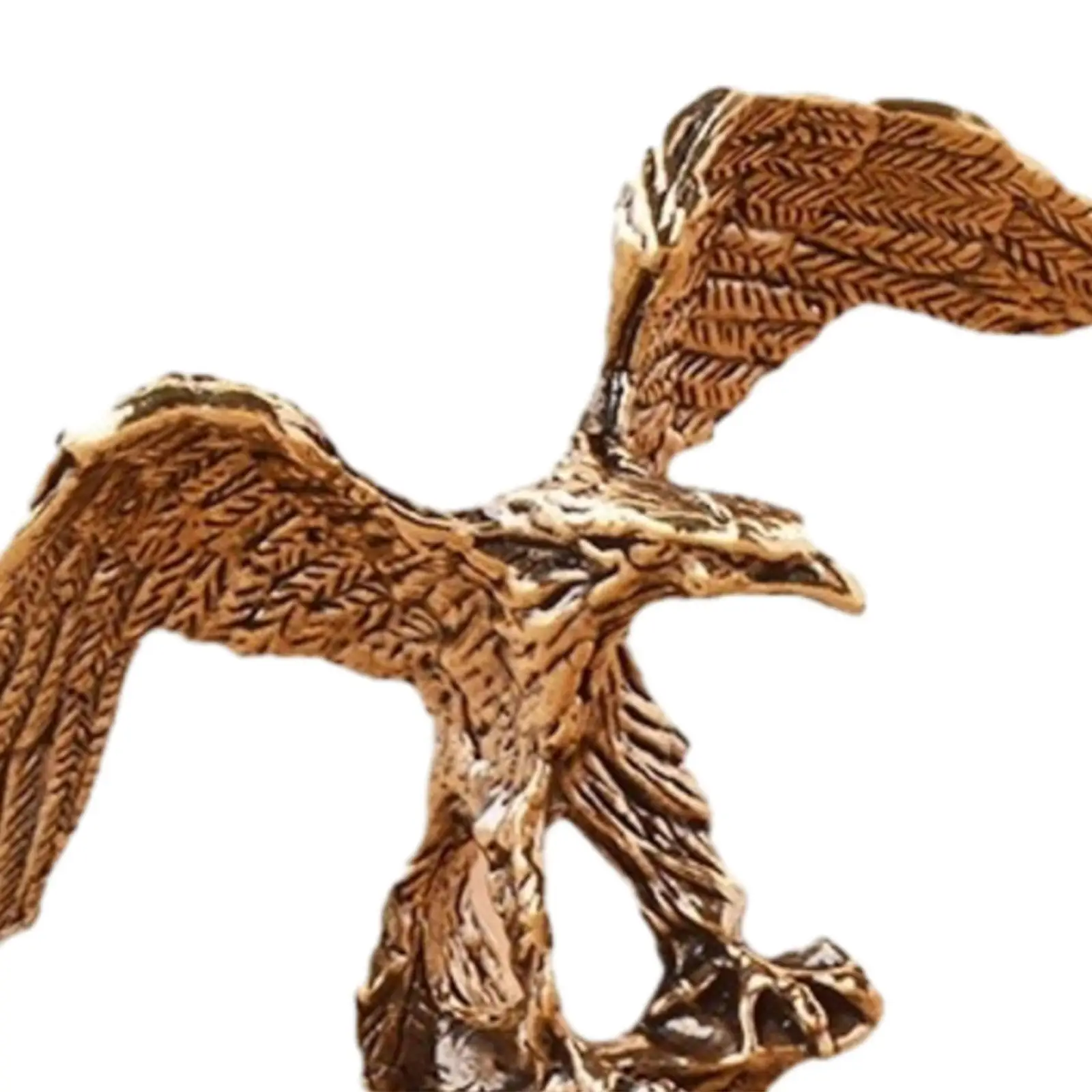 Eagle Ornament Modern Free Stand Feng Shui Desk Ornament Animal Statue Hawk Figurine Copper for Shelf Shelves Office Bookcase