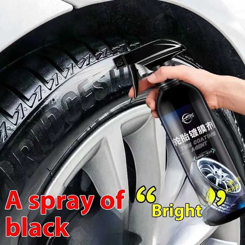 Car tire wax brightener protects tire oil, precious wax polish maintenance, anti-aging, long-lasting blackening, cleaning and cl