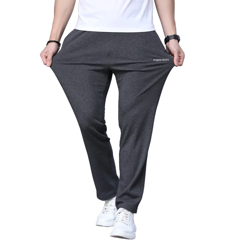 Men's Imitation Cashmere Sports Style Casual Pants, Loose, Straight Leg, Large Size, Thicken, Winter, Windproof