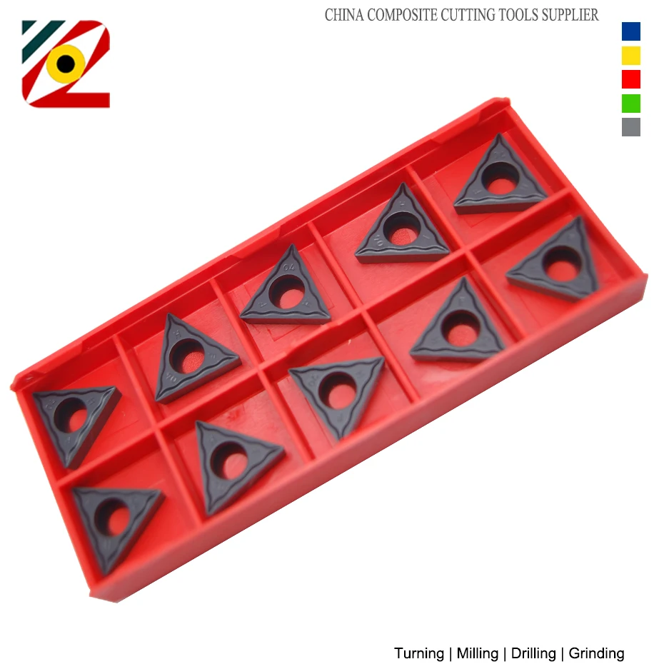 EDGEV 10pcs Inserti In Metallo Duro CNC TCMT16T304 TCMT16T308 TCMT 3251 Noioso Utensili di Tornitura Tungsteno Lama per Acciaio Inox