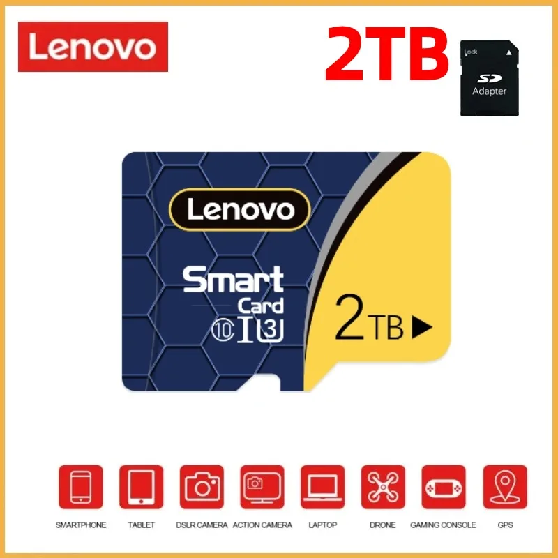 Karta pamięci Lenovo V30 2TB 1TB Ultra-duża pojemność Cartao De Memoria 128GB 256GB 512GB Micro Tf Sd Card do kamery monitorującej