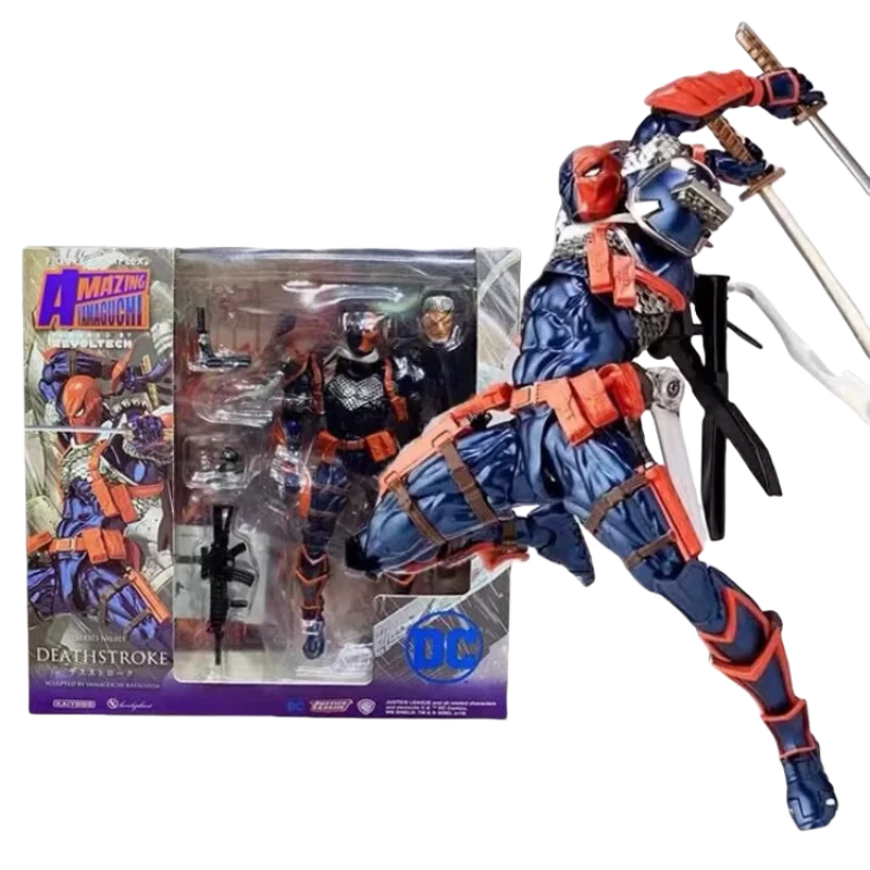 Deathstroke 山口スタイルアニメフィギュア 17 センチメートル関節可動アクションフィギュアコレクションモデルデスクトップ装飾ギフトおもちゃカスタムギフト
