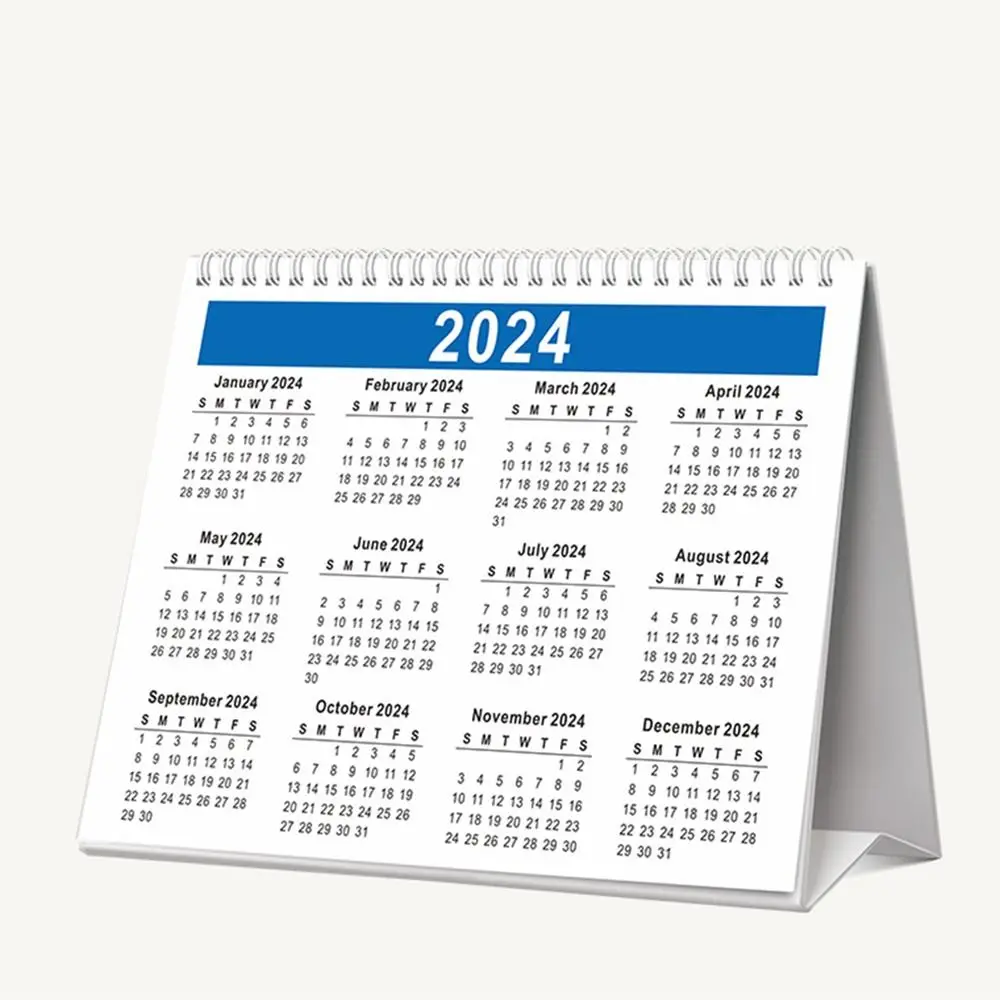 Calendario de escritorio práctico en inglés 2025, planificador de Agenda creativo Simple, planificador portátil, calendario abatible de pie, decoración del hogar