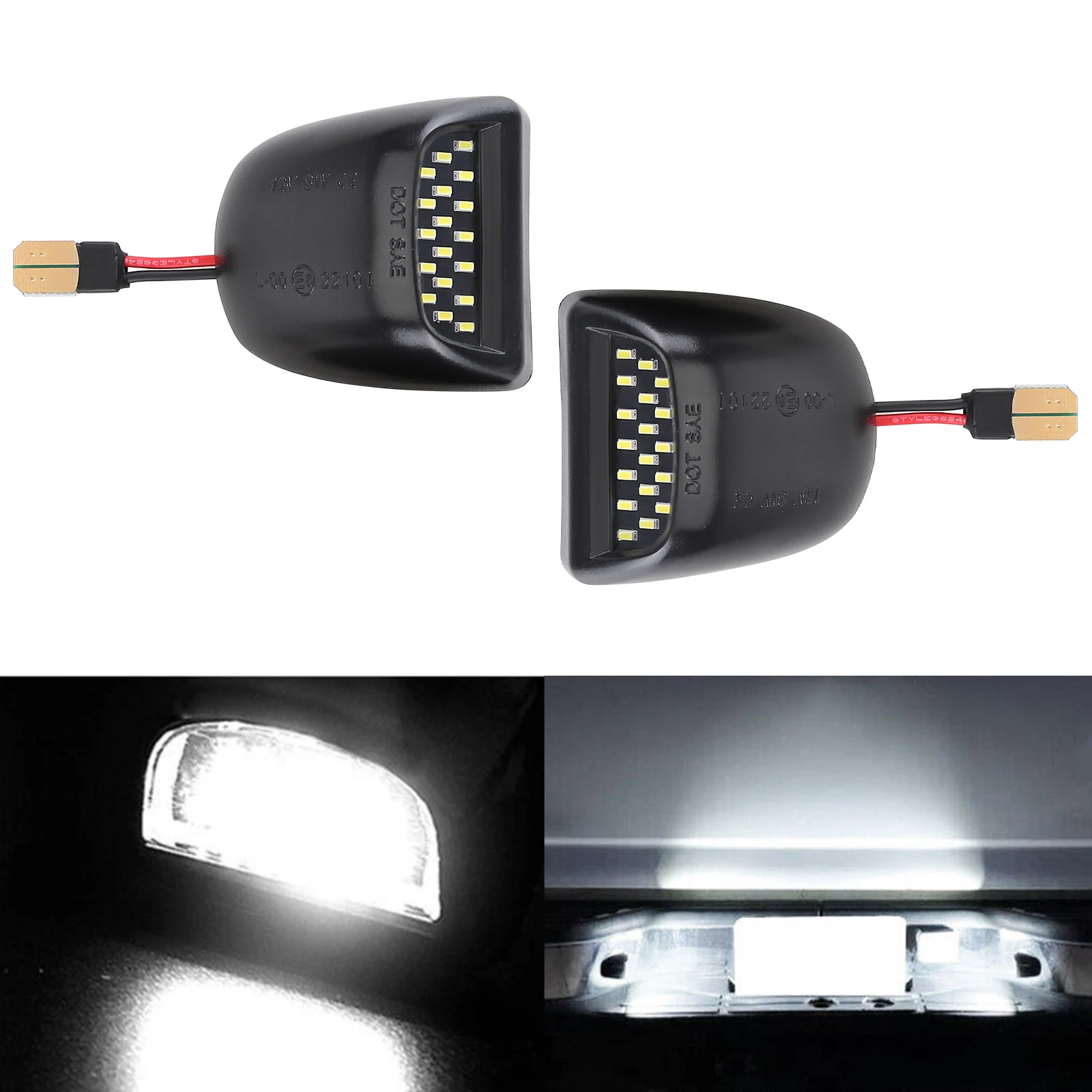 Features: OE Number: 22794700. Material: License Plate Light Is Made of PC, Strong and Durable, Resistant to High and Low Temperature, Long Service Life, High Strength and Not Easy to Damage. Car License Plate Light: Well Made, Will Give Your Car a Modern