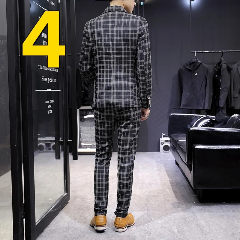 M9216 Men\'s casual suit 2024 spring and summer slightly wrinkled