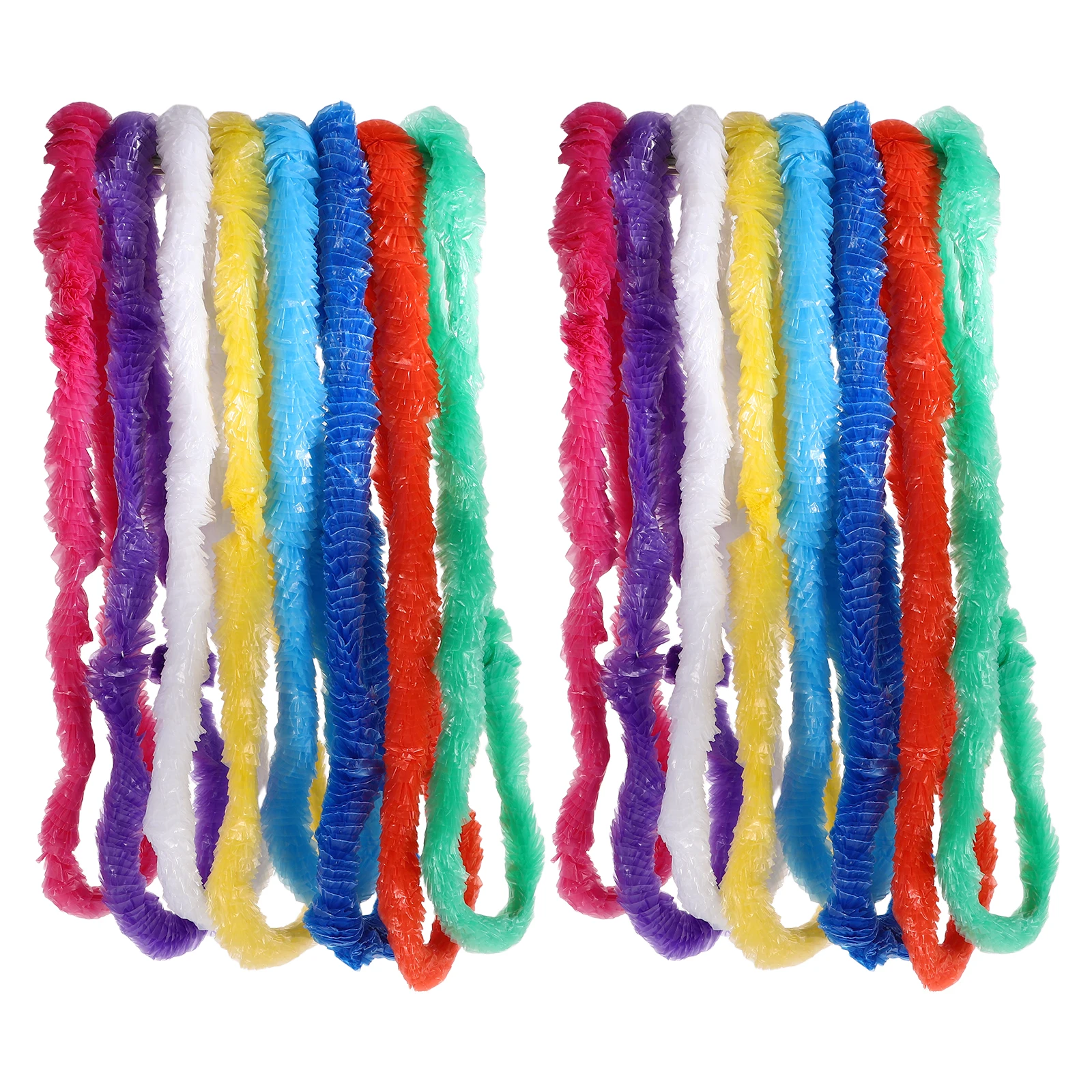 

36pcs Hawaiian Party Accessories Flower Garland Festival Decorations Beach Vacation Stage Performance Wreath Headpiece Jewelry