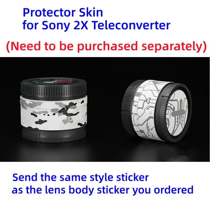 Camera Lens Decal Skin For Sony FE 200-600mm Vinyl Wrap Film Protective Sticker FE 200-600 F5.6-6.3 F/5.6-6.3 G OSS SEL200600G