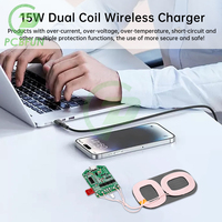 Double Coil Circuit Board 5V 9V 12V 5/10/15W Type-C Qi Fast Charging Wireless Charger PCBA DIY Standard Accessories