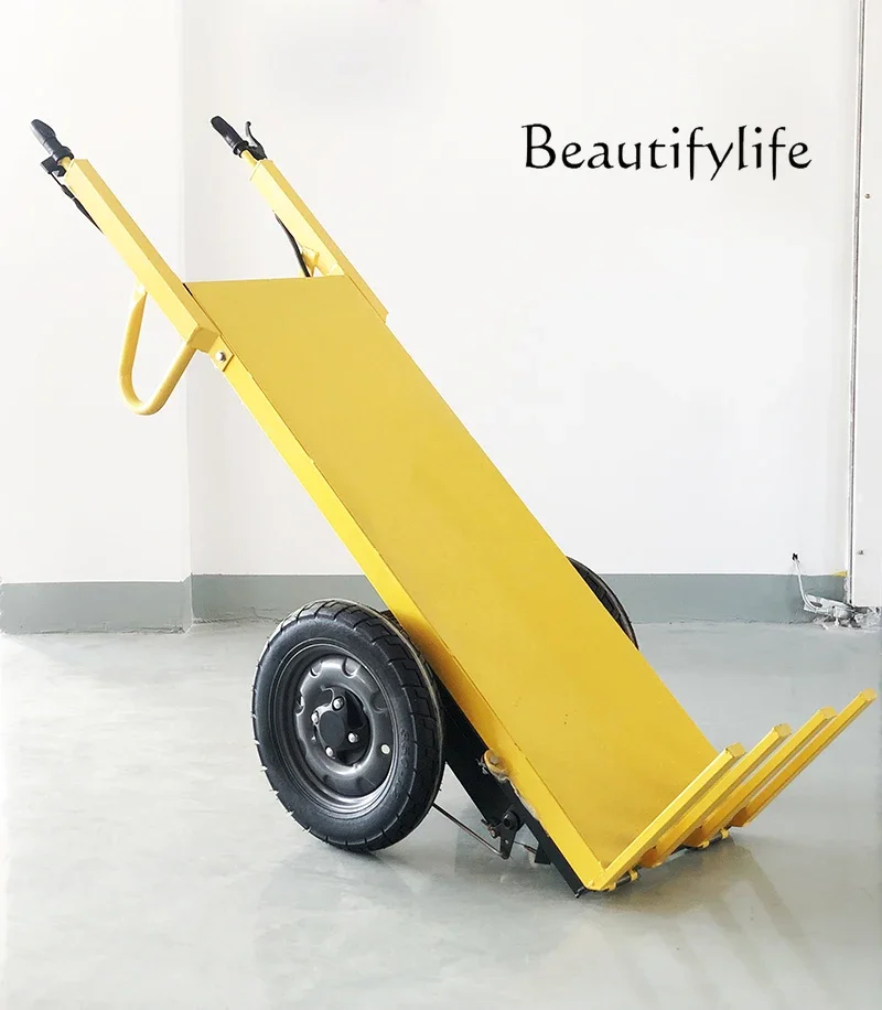 

Electric Battery Motorcycle Flat Plate Handling Brick Pulling Power Hand Push Construction Site Construction Turnover Wheeler