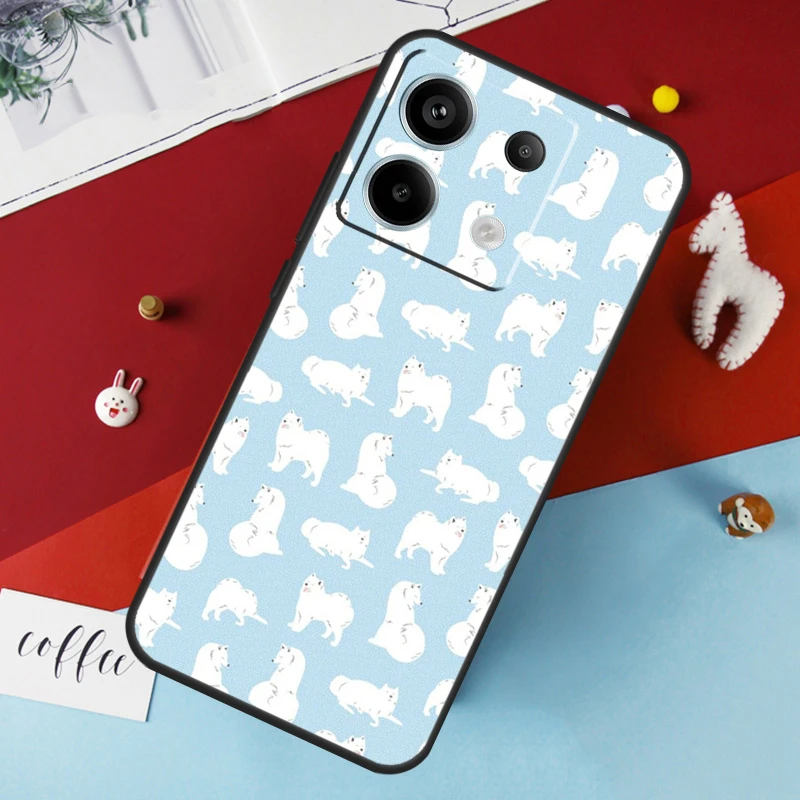 Samoyed Puppy Case For Xiaomi Redmi Note 12 11 10 9 8 13 Pro Plus 12S 11S 10S 9S 10A 9C 10C 12C 13C Cover