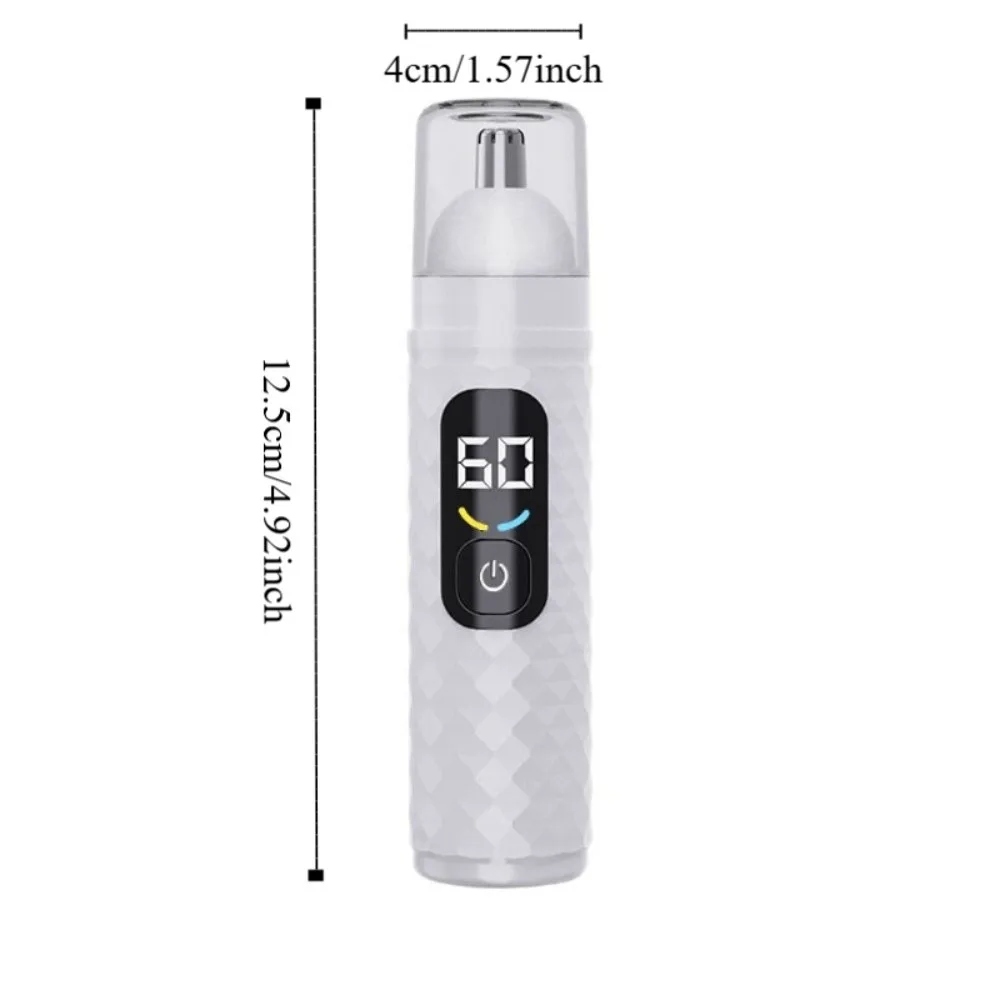 ماكينة تشذيب شعر الأنف الكهربائية 2 في 1 قابلة لإعادة الشحن مع ماكينة حلاقة كهربائية برأس قابلة للاستبدال وشاشة رقمية وشحن سريع #6