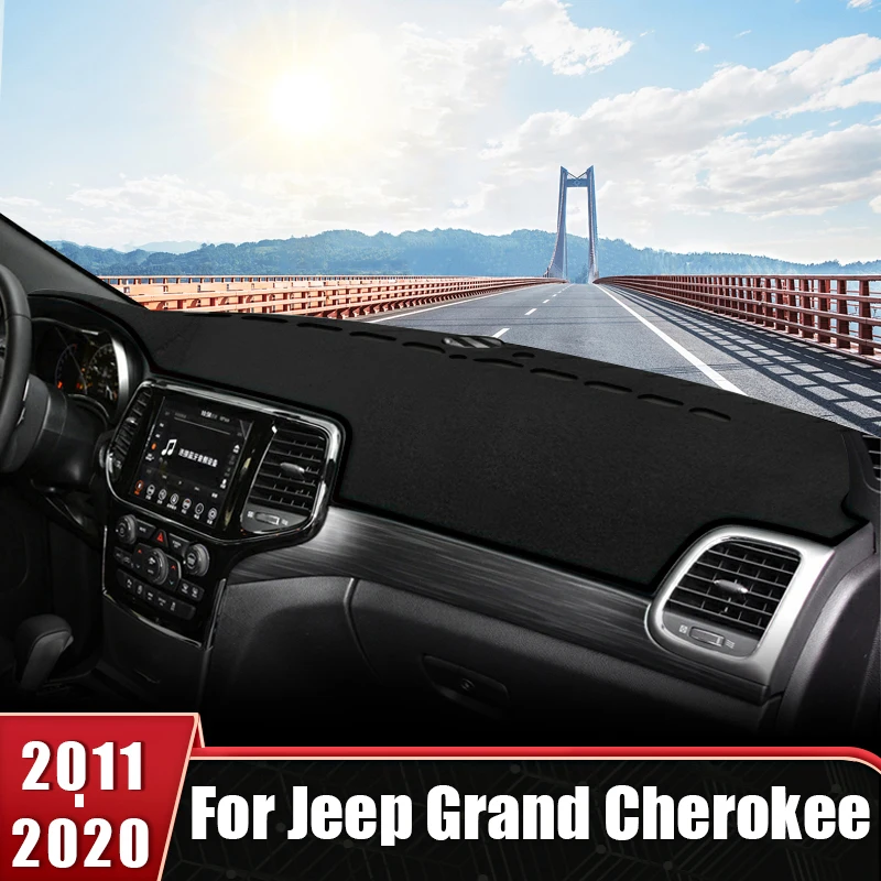 For Jeep Grand Cherokee WK2 2011 2012 2013 2014 2015 2016 2017 2018 2019 2020 Car Dashboard Cover Non-Slip Mat Instrument Carpet