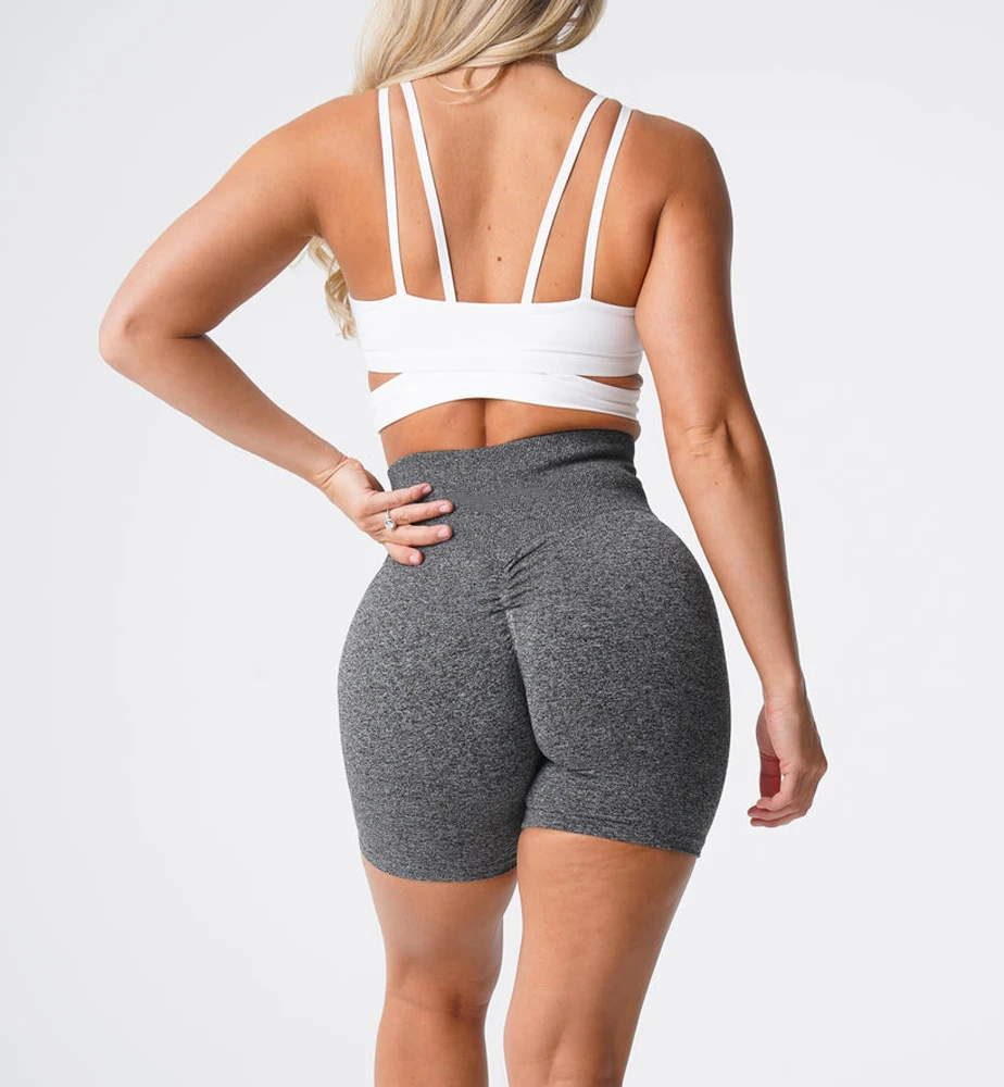 HAUT SHARK Pantalones Cortos De Fitness De alta calidad talla estadounidense pantalones cortos De Yoga elásticos De 4 direcciones sin costuras entrenamiento Scrunch Butt Bum