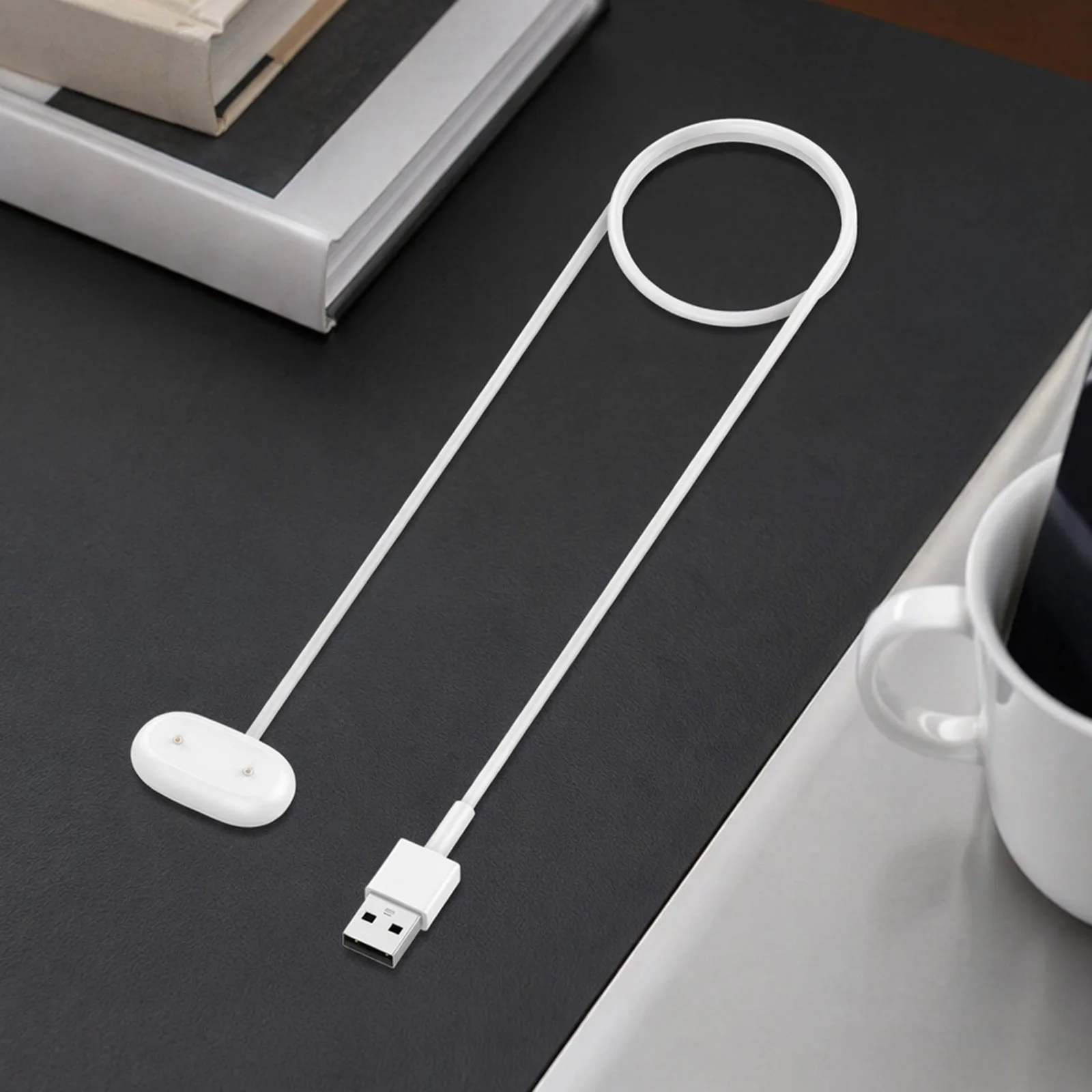Travel Charging Dock for Fitbit Air Band Magnetic USB-A Type-C 1M ABS PVC Copper Core Fast Charge Cradle Smart Watch Accessory