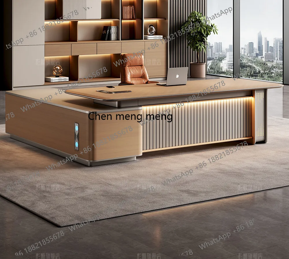 

High-end lifting boss table, smart electric desk, simple, modern and luxurious, office desk