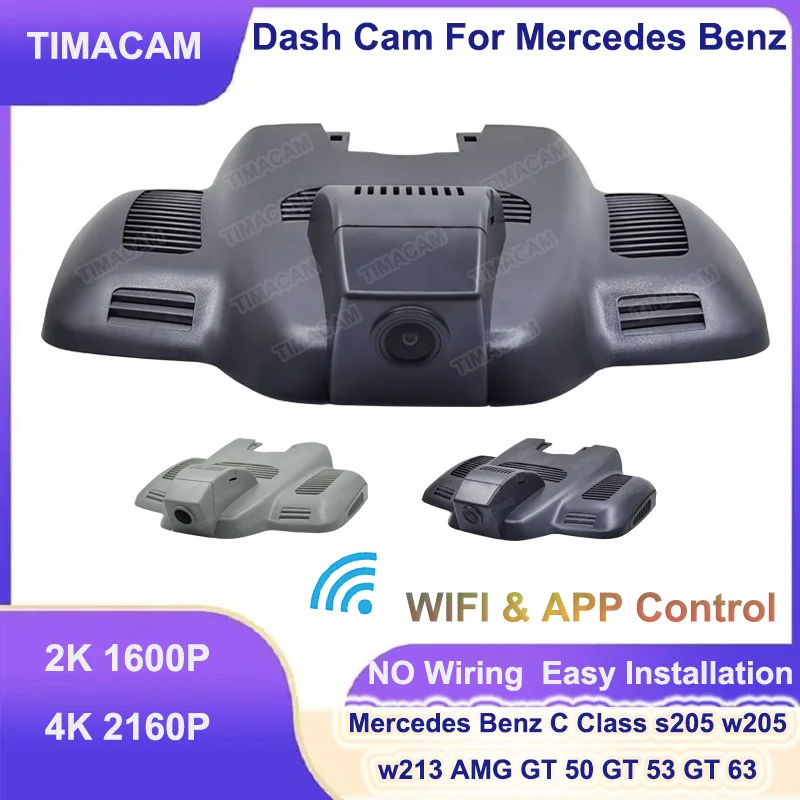 

TIMACAM 2K 4K Wifi Dash Cam for Mercedes Benz E Class w213 UHD Car Dvr Recorder for Mercedes C Class s205 w205 AMG GT 53 63 50