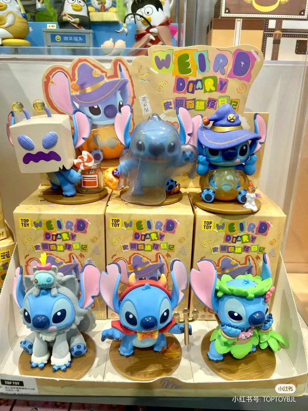 Disney Stitch Blind Box Stitch Funny Diary Series  Mysterious Surprise Box Figure Guess Bag Anime Model Doll Kids Surprise Birth