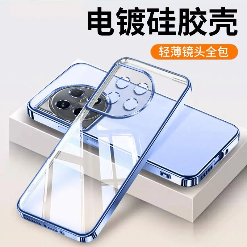 

Original Plating Thin Phone Case for OnePlus Ace2 V Ace 2 Pro 2V 2Pro 5G Soft Luxury Silicon High Qualtiy Transparent Back Cover