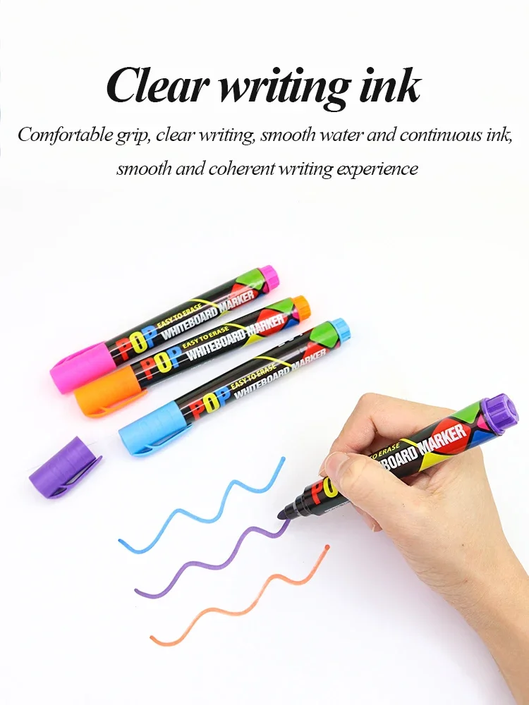 Artriink löschbare Whiteboard-Marker, 8 Farben / 12 Farben, Nachfülltinte, für Büro, Schule, Zuhause, Schüler, Kinder, Zeichenstift, Kunst – Detail 6