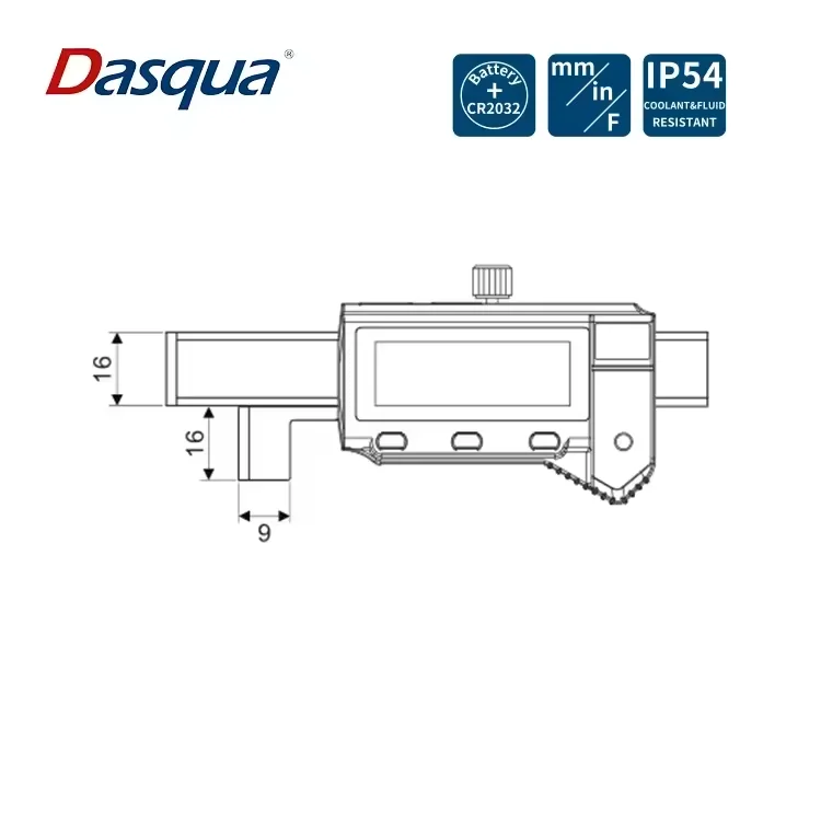 2025 Dasqua 0-12.7mm Digital Gap and Step Gauge Electronic Digital Car Door Panel & Gap Gauge Moulding Alignment Gauge Measuring